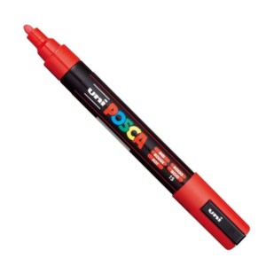 CANETA POSCA PC-5M VERMELHO UNI MITSUBISHI