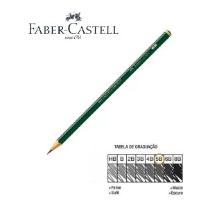 KIT 8 ECOLÁPIS GRAFITE CASTELL 9000 TÉCNICO FABER-CASTELL