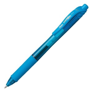CANETA RETRÁTIL ENERGEL-X 0.5 AZUL CLARO PENTEL