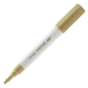 CANETA MARCADOR PILOT PINTOR FINA 1.0MM DOURADO