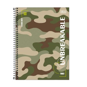 CADERNO ESPIRAL CD UNIV 1M HIDE 80 FLS TILIBRA