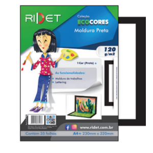 ECOCORES MOLDURA PRETA 23X32 120G 35FLS RIDET