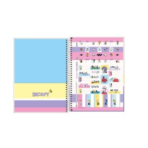 CADERNO ESPIRAL CD UNIV 1M SNOOPY 80 FLS TILIBRA CONNECT
