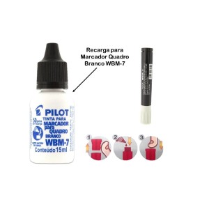 TINTA PARA MARCADOR WBM-7 AZUL QUADRO BRANCO 15ML PILOT