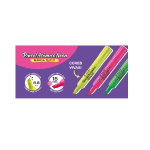 PINCEL ATÔMICO NEON VERDE MARCA TEXTO PILOT