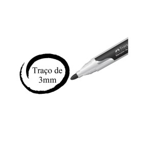 MARCADOR QUADRO BRANCO PRETO FABER-CASTELL