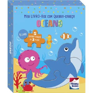 MEU LIVRO-BOX COM QUEBRA CABEÇA OCEANO HAPPY BOOKS