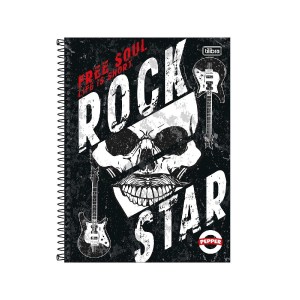 CADERNO ESPIRAL UNIVERSITÁRIO CD 1M 80F PEPPER MASC TILIBRA