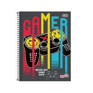 CADERNO ESPIRAL UNIVERSIT CD 10M 160F SPICE TILIBRA