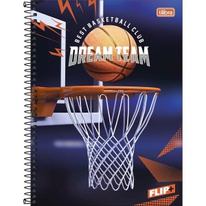 CADERNO ESPIRAL UNIVERSITÁRIO CD 1M 96FLS FLIP MASC TILIBRA