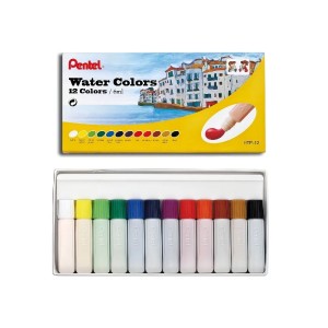 TINTA AQUARELA BISNAGA WATER COLORS 12 CORES HTP-12 PENTEL