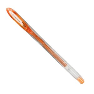 CANETA SIGNO SPARKLING GLITTER LARANJA UNI-BALL MITSUBICHI
