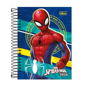 AGENDA ESPIRAL DIÁRIA SPIDER MAN M4 TILIBRA