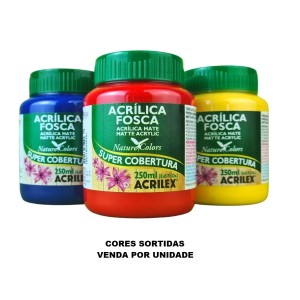TINTA ACRILICA FOSCA SORTIDA 250ML ACRILEX