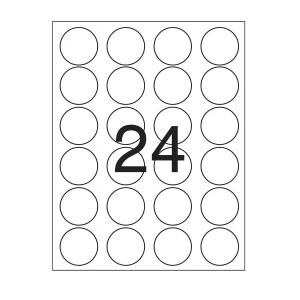 ETIQUETA 6093 10FLS 240 ETIQUETAS REDONDA PIMACO