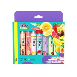 BE BOLD MARCA TEXTO FRUIT EDITION 10 CORES NEWPEN