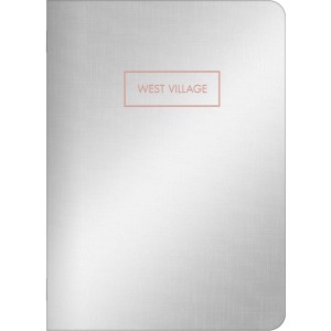 CADERNETA GRAMPEADA WEST VILLAGE METALIZADO 32 FLS TILIBRA