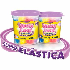 MASSA CHICLÉ GOMA DE AMASSAR SUPER ELÁSTICA 90G ACRILEX
