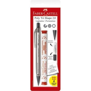 LAPISEIRA POLY TRI SHAPE 2.0MM PRETA FABER-CASTELL