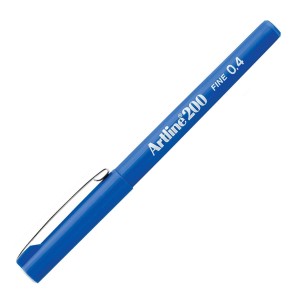 CANETA HIDROGRÁFICA 0.4MM EK-200 ARTLINE AZUL TILIBRA