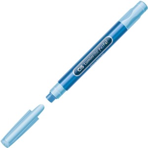 CANETA MARCA TEXTO LUMINI GEL PASTEL AZUL CIS
