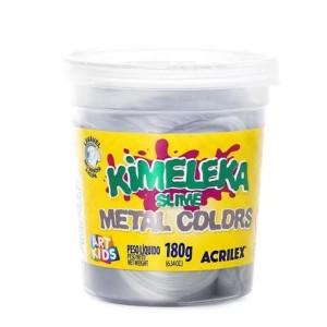KIMELEKA SLIME METAL COLORS PRATA 180G ACRILEX