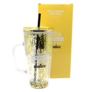 COPO CANUDO C/ ALÇA 750ML CONDUZIDO PELO SONHO ZONA CRIATIVA