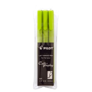 KIT CANETA LETTERING PEN 3 UNIDS PILOT