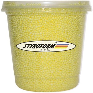 PEROLA DE ISOPOR POTE P300 750ML AMARELA STYROFORM