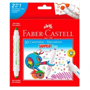 CANETA HIDROGRÁFICA SUPER DUO FABER-CASTELL