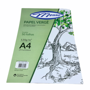 PAPEL VERGÊ 50 FLS 120G A4 DIAMANTE MENNO