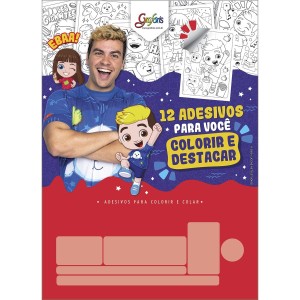 BLOCO ADESIVO PARA COLORIR LUCCAS NETO 12FLS GRAFONS TILIBRA