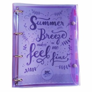 FICHÁRIO UNIVERSITÁRIO CRISTAL BREEZE LILÁS 192 FOLHAS DAC