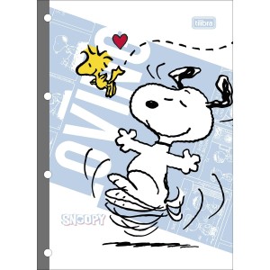 REFIL P/ CADERNO ARGOLADO UNIVERSITÁRIO SNOOPY 80FLS TILIBRA