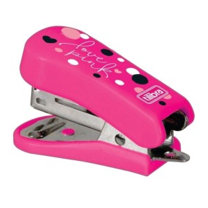 GRAMPEADOR 12 FOLHAS MINI COM EXTRATOR LOVE PINK TILIBRA