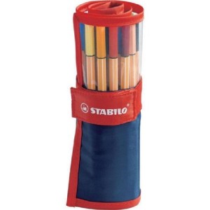 ESTOJO POINT 88 0,4 C/ 25 CORES STABILO