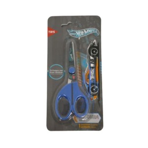 TESOURA ESCOLAR 13CM HOT WHEELS TRIS