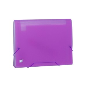 PASTA SANFONADA 12 DIVISOES A4 -COLOR GRID LILÁS