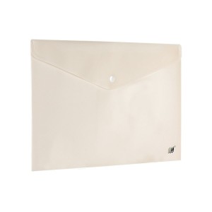 PASTA C/ BOTÃO HORIZONTAL OF BEGE PASTEL - YES