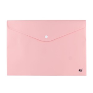 PASTA C/ BOTÃO HORIZONTAL OF ROSA PASTEL - YES