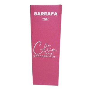 GARRAFA ECO 450ML CULTIVE BONS PENSAMENTOS - ZONA CRIATIVA