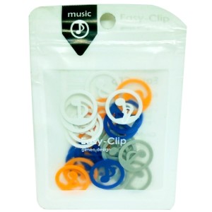 CLIPS DECORATIVA COM FORMATOS DE NOTAS MUSICAIS