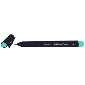 CANETA SUPERSOFT PEN 1.0 VERDE ÁGUA FABER-CASTELL