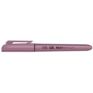 CANETA PINCEL BRUSH METALLIC ROSA CIS