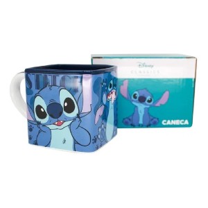 CANECA CUBO 300ML LILO STITCH ZONA CRIATIVA